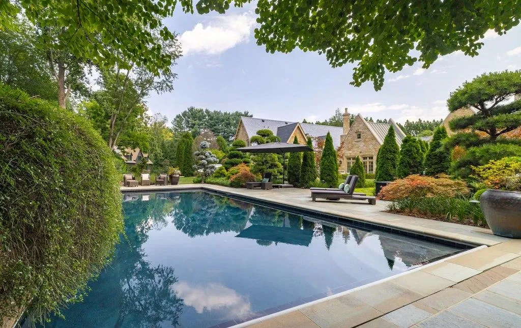 Cotswolds-Inspired Great Falls Estate With More Than $10 Million in Landscaping Lists for $14.9 Million 21 576 Innsbruck Ave Great Falls VA 2206638