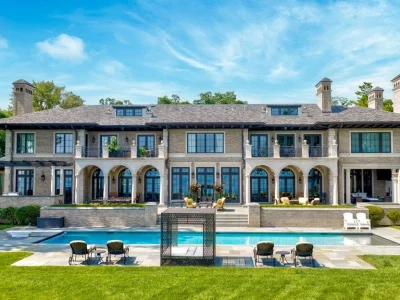 A Newly Built Lake Forest Estate Rises From the Remnants of a Rockefeller-Era Mansion. It’s Asking $21,999,900. 2 A Newly Built Lake Forest Estate Rises From the Remnants of a Rockefeller-Era Mansion. It’s Asking $21,999,900.