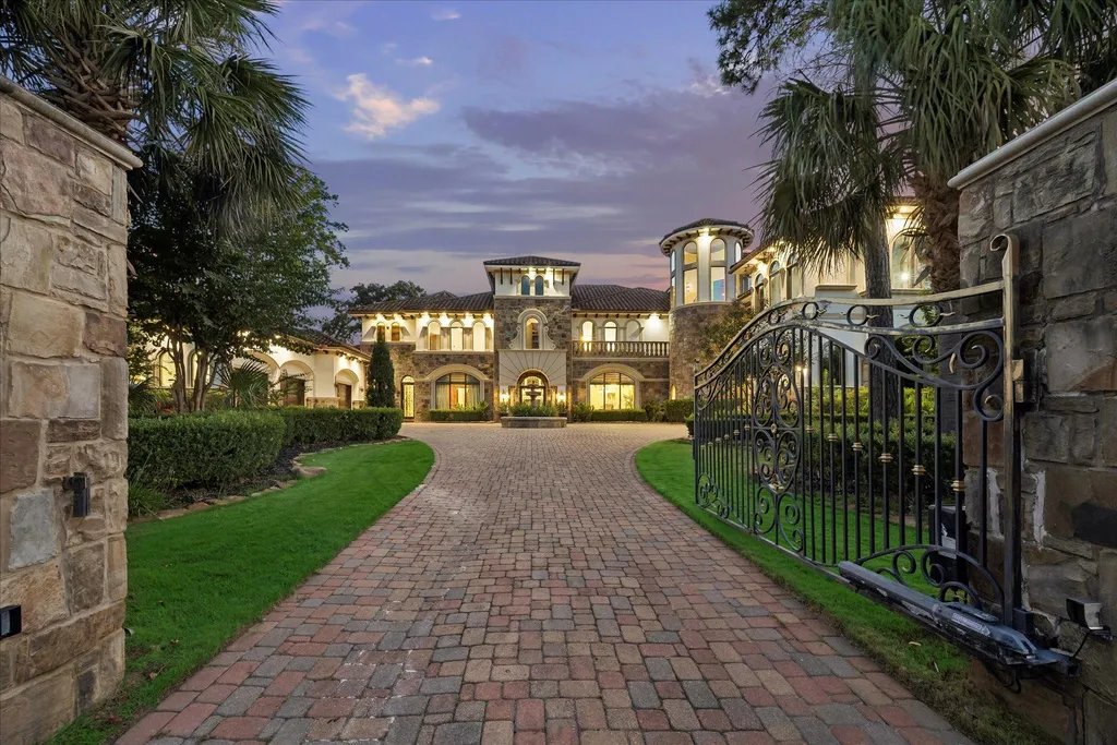 Mediterranean Carlton Woods Estate With Two Pools and a Private Casita Lists for $4,295,000 24 6 N Fazio Way Spring TX 7738901
