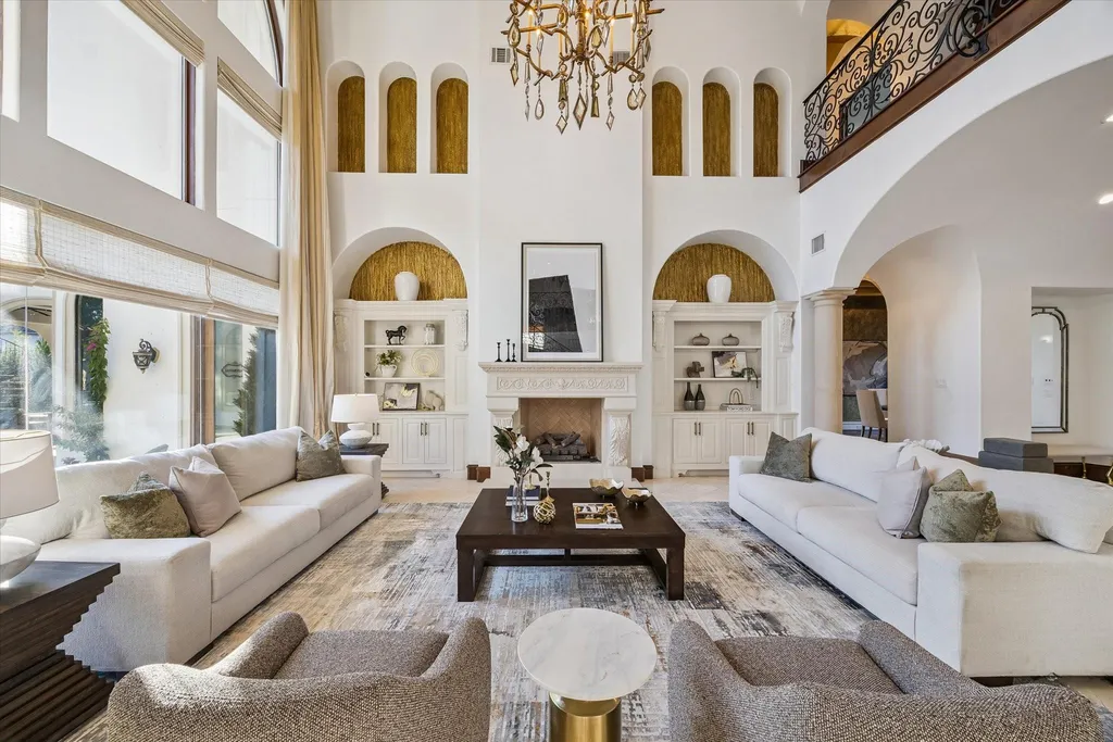 Mediterranean Carlton Woods Estate With Two Pools and a Private Casita Lists for $4,295,000 3 6 N Fazio Way Spring TX 7738904
