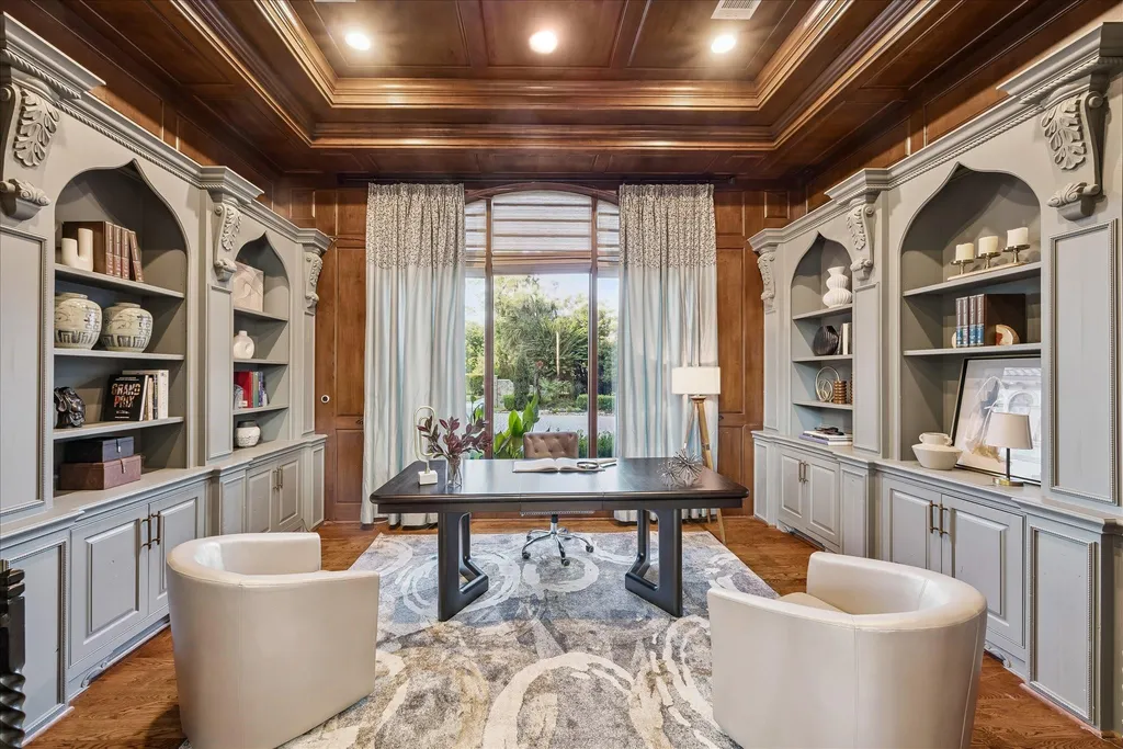 Mediterranean Carlton Woods Estate With Two Pools and a Private Casita Lists for $4,295,000 6 6 N Fazio Way Spring TX 7738908