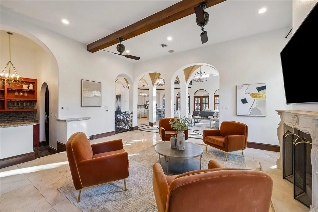 Mediterranean Carlton Woods Estate With Two Pools and a Private Casita Lists for $4,295,000 16 6 N Fazio Way Spring TX 7738915