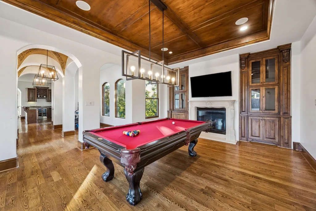 Mediterranean Carlton Woods Estate With Two Pools and a Private Casita Lists for $4,295,000 17 6 N Fazio Way Spring TX 7738930