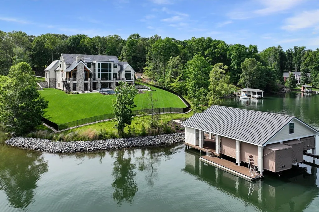 Exceptional Smith Mountain Lake Estate With a 60-Foot Pool and Six-Car Garage Lists for $12.995 Million 1 6189 Scruggs Rd Moneta VA 24121004