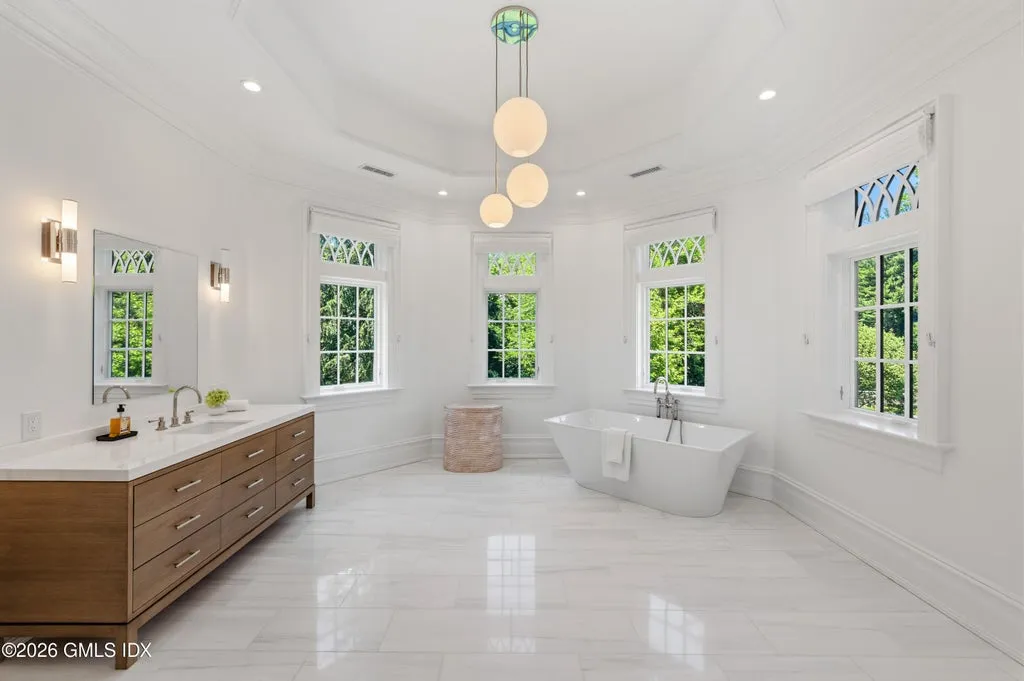 Expansive Greenwich Stone Manor with a 1,500-Square-Foot Guest House and Resort-Style Pool Asks $12,995,000 12 7 Loch Ln Greenwich CT 0683022