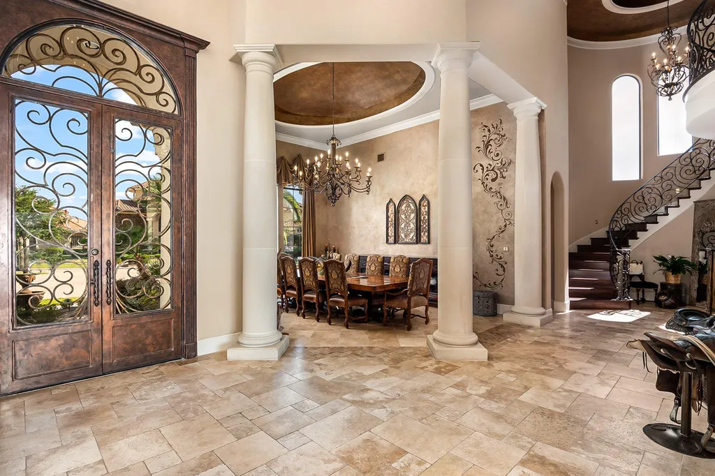 Elegant Katy Lakefront Estate With a Private Dock and Infinity Pool Is Pending at $2.599 Million 6 7614 Emerald Meadow Ct Katy TX 7749406