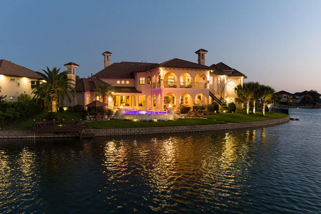 Elegant Katy Lakefront Estate With a Private Dock and Infinity Pool Is Pending at $2.599 Million 20 7614 Emerald Meadow Ct Katy TX 7749450