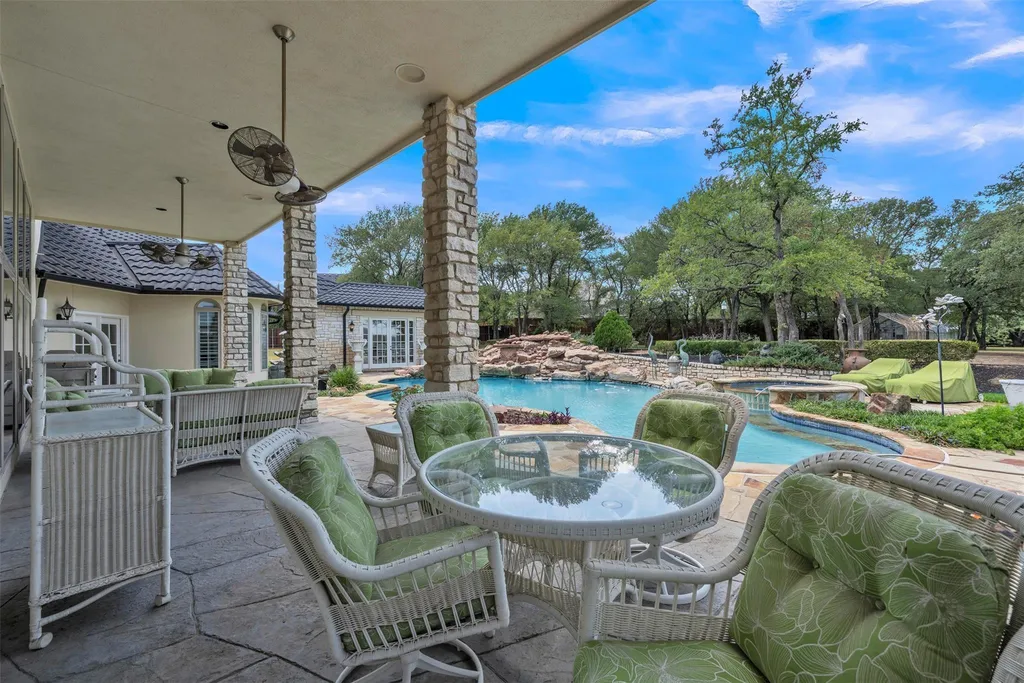 Secluded Keller Estate With a 2-Acre Pond and Stone Gazebo on Its Own Island Lists for $5.99 Million 19 8801 Clay Hibbins Rd Keller TX 7624830