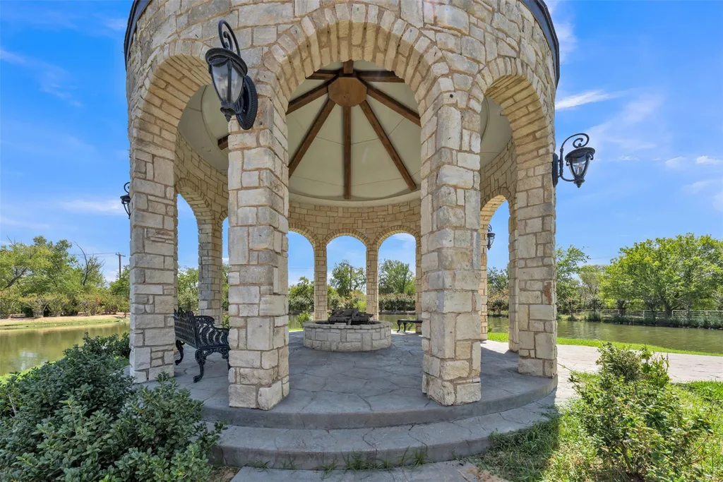 Secluded Keller Estate With a 2-Acre Pond and Stone Gazebo on Its Own Island Lists for $5.99 Million 21 8801 Clay Hibbins Rd Keller TX 7624836