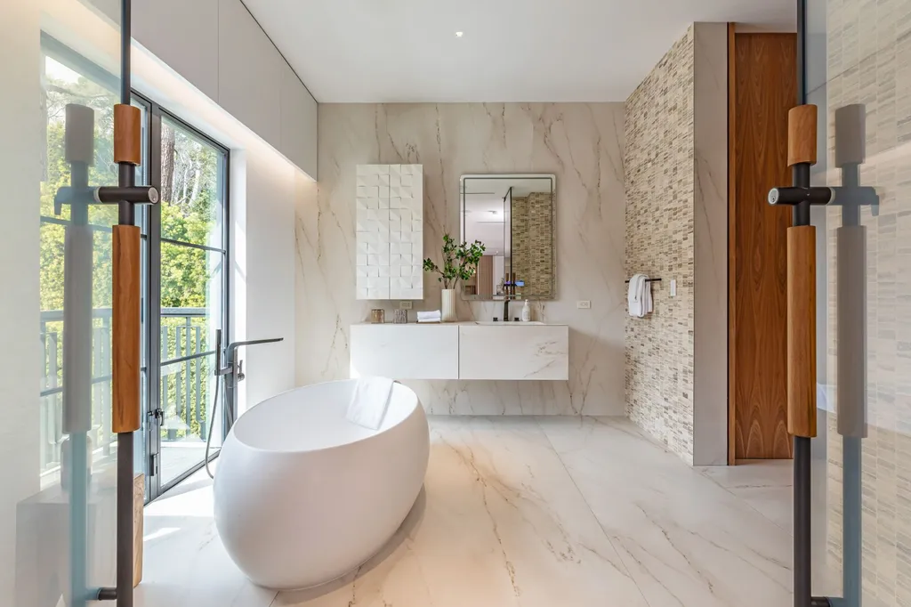 In Beverly Hills, $35.995 Million Buys a New 13,000-Square-Foot Estate With a Waterfall Pool 13 927 N Whittier Dr Beverly Hills CA 90210 18