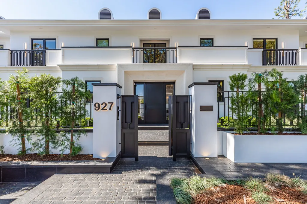 In Beverly Hills, $35.995 Million Buys a New 13,000-Square-Foot Estate With a Waterfall Pool 4 927 N Whittier Dr Beverly Hills CA 90210 2