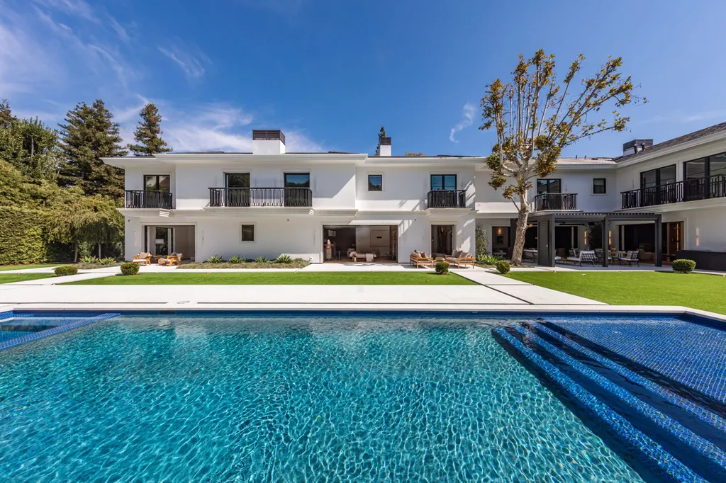 In Beverly Hills, $35.995 Million Buys a New 13,000-Square-Foot Estate With a Waterfall Pool 2 927 N Whittier Dr Beverly Hills CA 90210 30