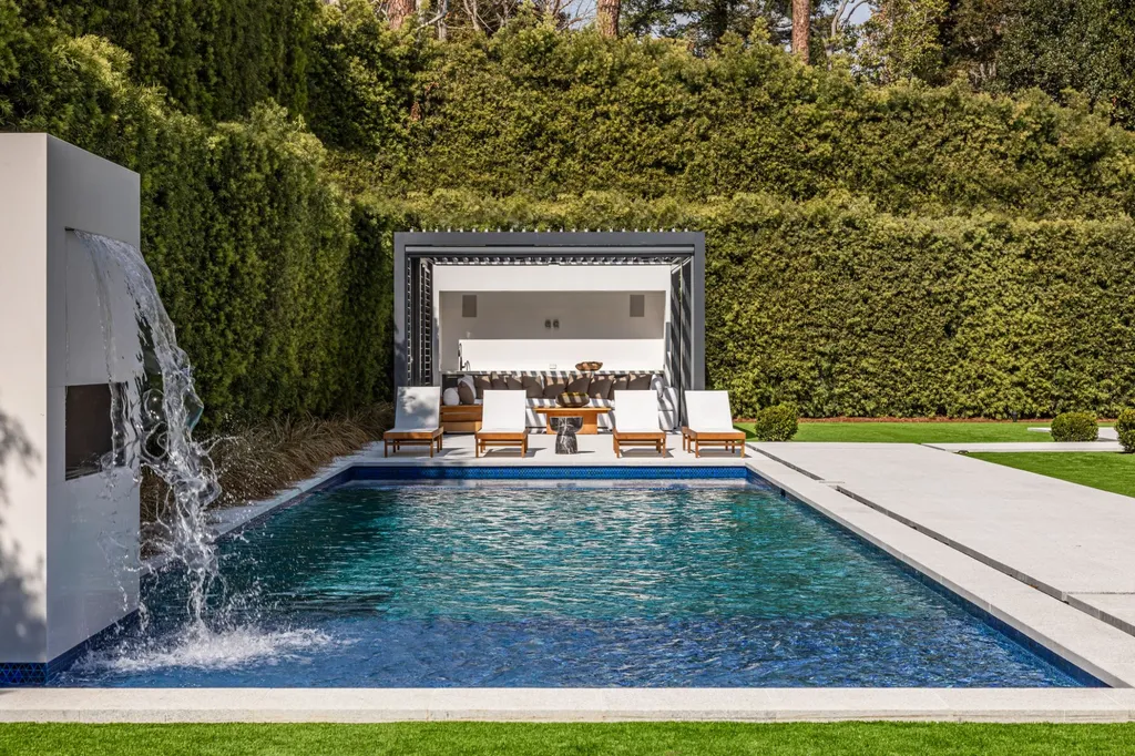 In Beverly Hills, $35.995 Million Buys a New 13,000-Square-Foot Estate With a Waterfall Pool 3 927 N Whittier Dr Beverly Hills CA 90210 33