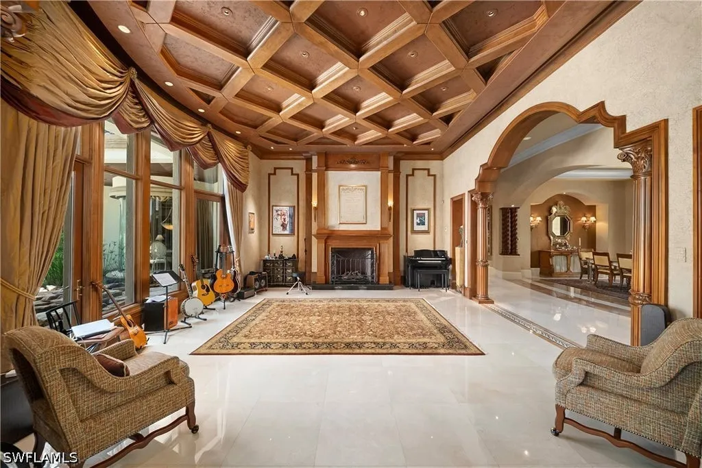 Double-Lakefront Naples Estate With a Hidden Pub Lists for $16 Million 6 9663 Mashie CT NAPLES FL 3410822