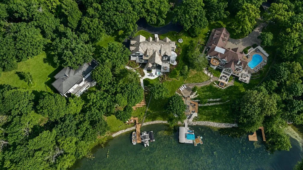 Reimagined Wisconsin Lakefront Estate With a Hillside Trolley Lists for $6,990,000 22 W335N5511 Island View LANE Nashotah WI88