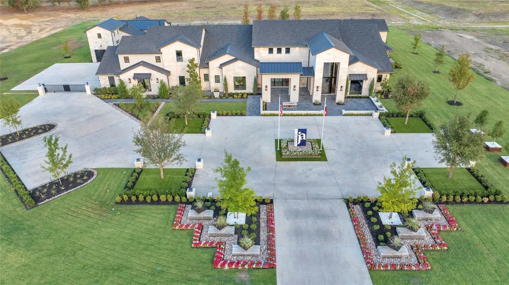 Newly Built Allen Estate with a Rare Texas Basement and Spaceship-Inspired Theater Lists for $8,400,000 23 1125 W Blondy Jhune Rd Lucas TX 7500201