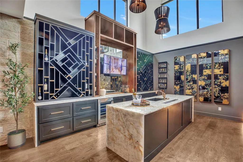 Newly Built Allen Estate with a Rare Texas Basement and Spaceship-Inspired Theater Lists for $8,400,000 15 1125 W Blondy Jhune Rd Lucas TX 7500222