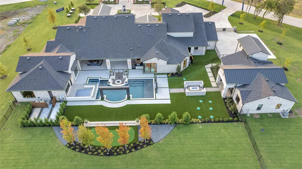 Newly Built Allen Estate with a Rare Texas Basement and Spaceship-Inspired Theater Lists for $8,400,000 2 1125 W Blondy Jhune Rd Lucas TX 7500233