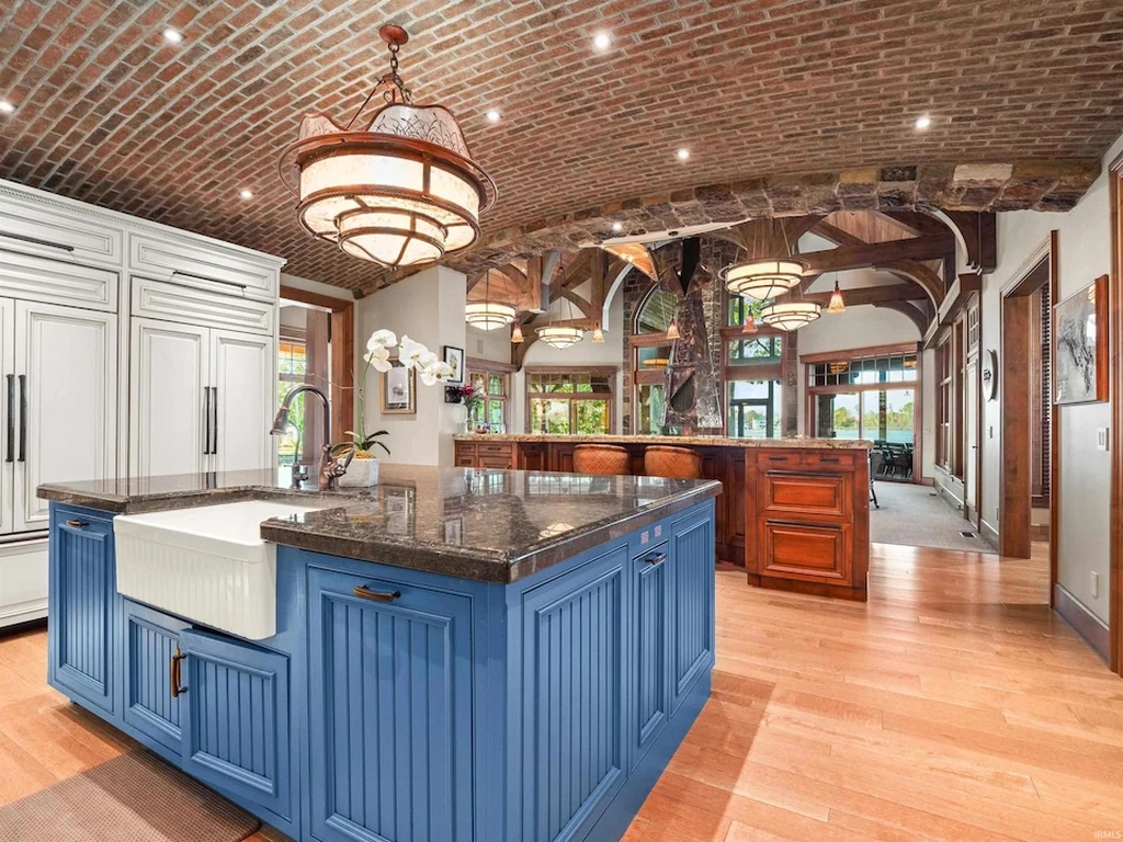 11751 N Black Point Rd – Kitchen Island and Gathering Space Kitchen Island and Gathering Space at 11751 N Black Point Rd, Syracuse, Indiana
