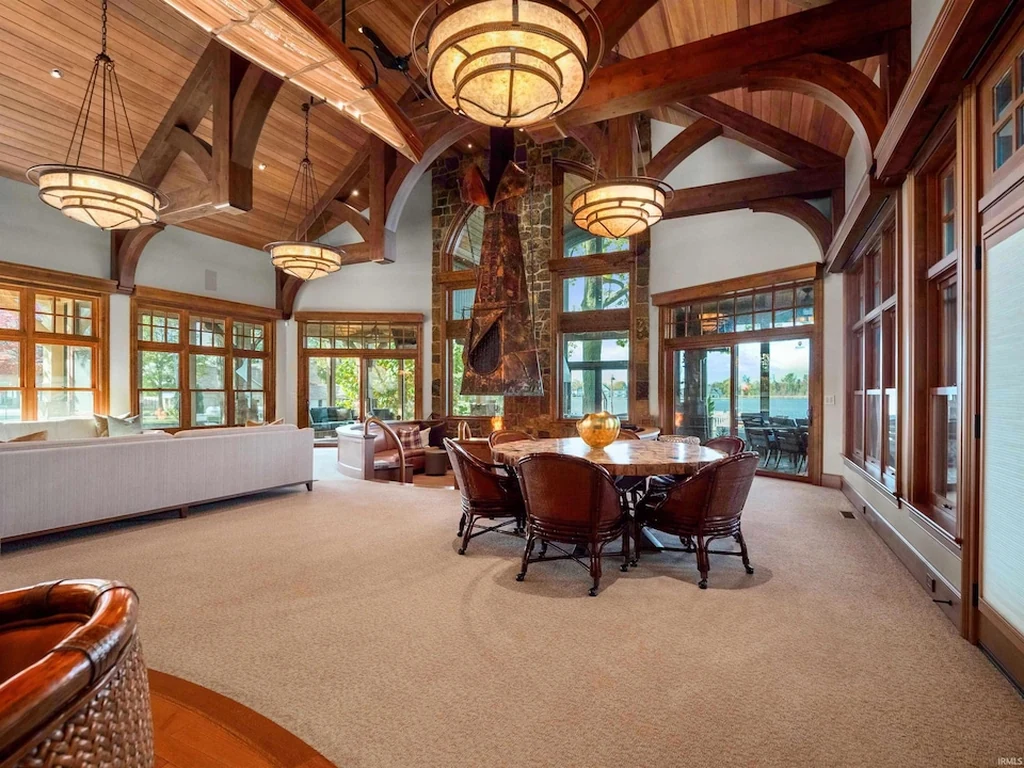 11751 N Black Point Rd – Lake Facing Dining Area Lake Facing Dining Area at 11751 N Black Point Rd, Syracuse, Indiana