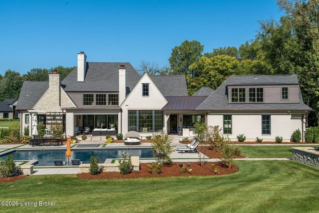 Newly Built Prospect Estate with a Pool, Sport Court and Separate Guest Apartment Lists for $4,995,000 2 14426 River Glades Dr Prospect KY 4005971