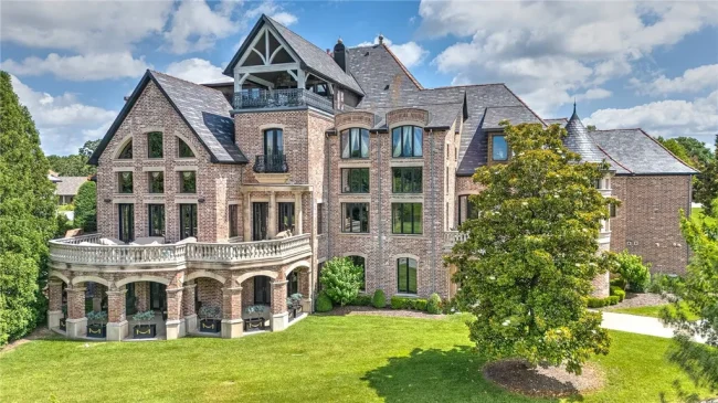 French-Inspired Arkansas Manor Overlooking Three Pinnacle Country Club Golf Holes Lists for $3,249,000