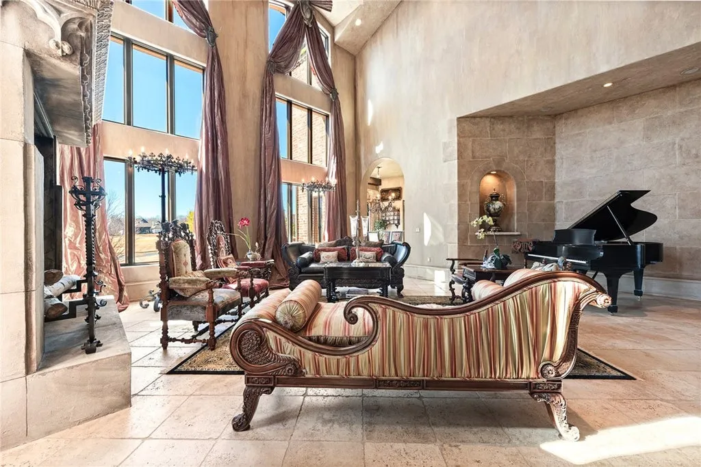 French-Inspired Arkansas Manor Overlooking Three Pinnacle Country Club Golf Holes Lists for $3,249,000 5 2 S Samoset Ct Rogers AR 7275807