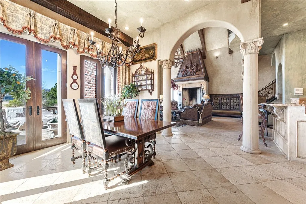 French-Inspired Arkansas Manor Overlooking Three Pinnacle Country Club Golf Holes Lists for $3,249,000 10 2 S Samoset Ct Rogers AR 7275811
