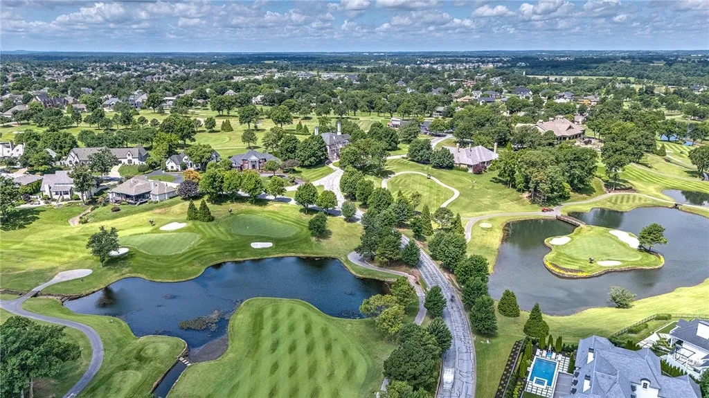 French-Inspired Arkansas Manor Overlooking Three Pinnacle Country Club Golf Holes Lists for $3,249,000 19 2 S Samoset Ct Rogers AR 7275825