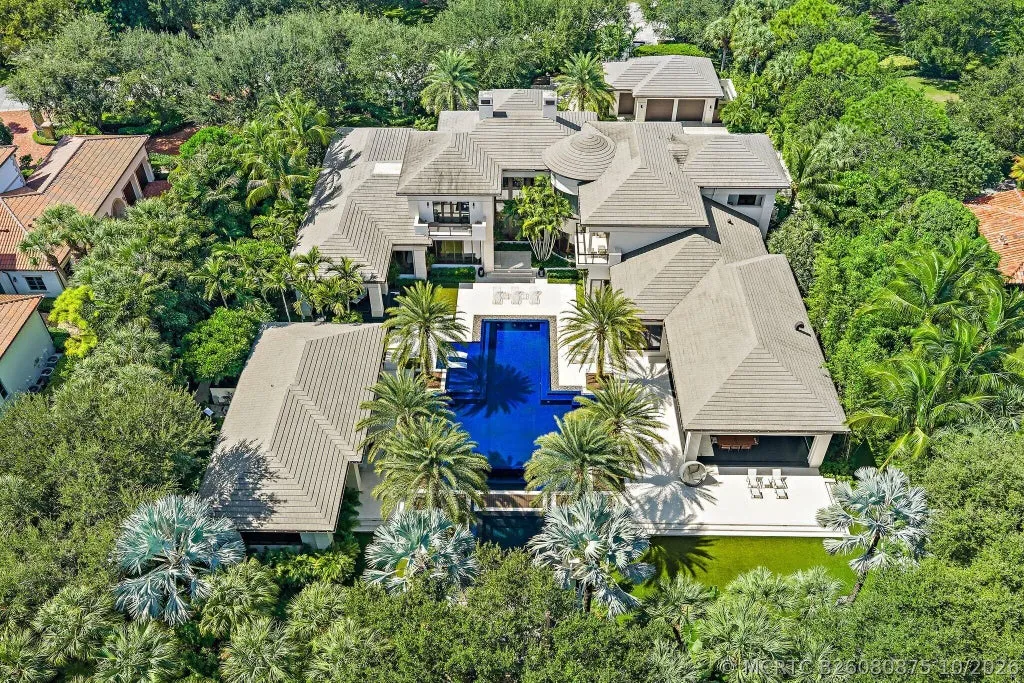 Bespoke Jupiter Estate With a Secluded Garden Spa and Resort-Style Pool Lists for $34,000,000 in The Bear’s Club 1 211 Bears Club Drive Jupiter FL 3347705