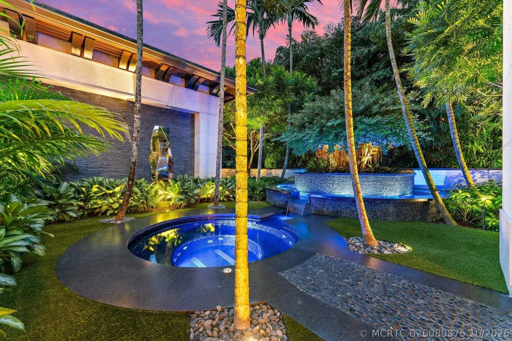 Bespoke Jupiter Estate With a Secluded Garden Spa and Resort-Style Pool Lists for $34,000,000 in The Bear’s Club 19 211 Bears Club Drive Jupiter FL 3347728