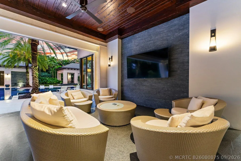 Bespoke Jupiter Estate With a Secluded Garden Spa and Resort-Style Pool Lists for $34,000,000 in The Bear’s Club 14 211 Bears Club Drive Jupiter FL 3347763