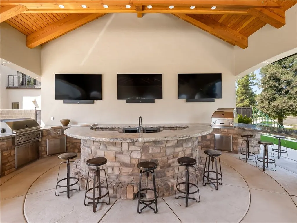 Newly Built Fresno Estate with a 13-Car Garage and 400-Gallon Saltwater Aquarium Hits the Market for $11,577,777 16 2230 E Spey Valley Fresno CA 9373020 1