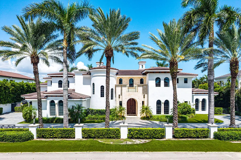 Spanish Mediterranean Boca Raton Estate with 150 Feet of Waterfront Returns to Market for $17,995,000 1 251 W Coconut Palm Road Boca Raton FL01