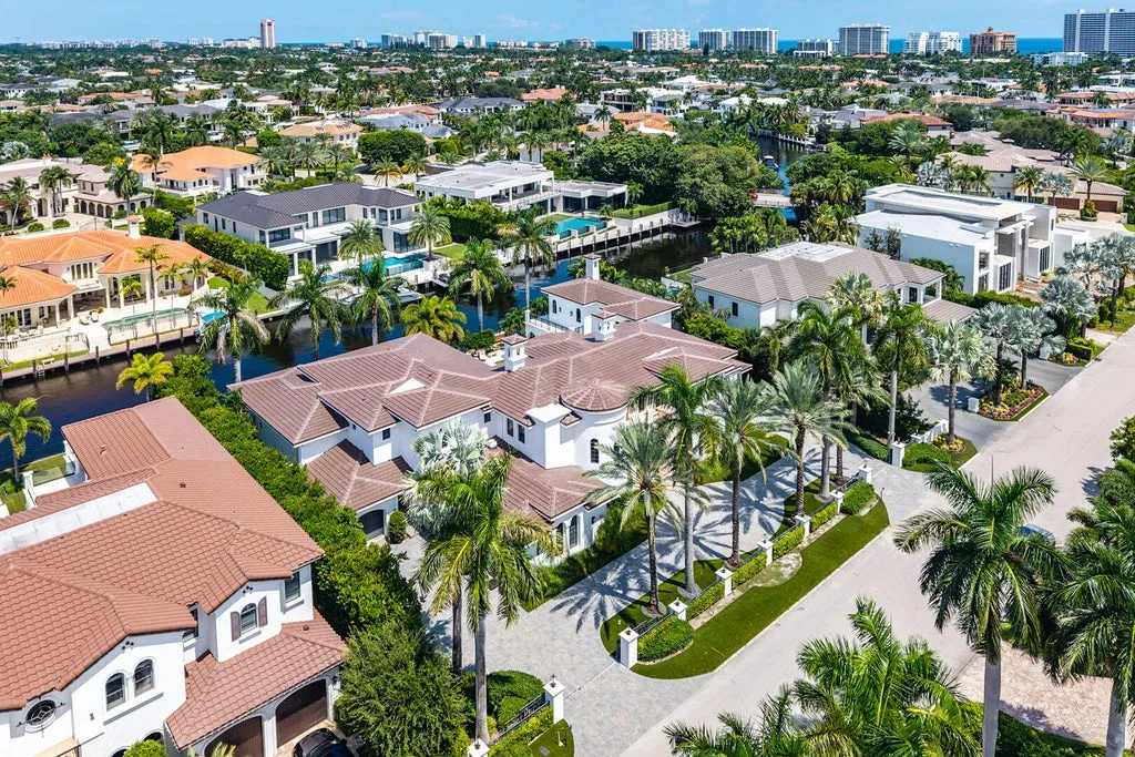 Spanish Mediterranean Boca Raton Estate with 150 Feet of Waterfront Returns to Market for $17,995,000 26 251 W Coconut Palm Road Boca Raton FL75