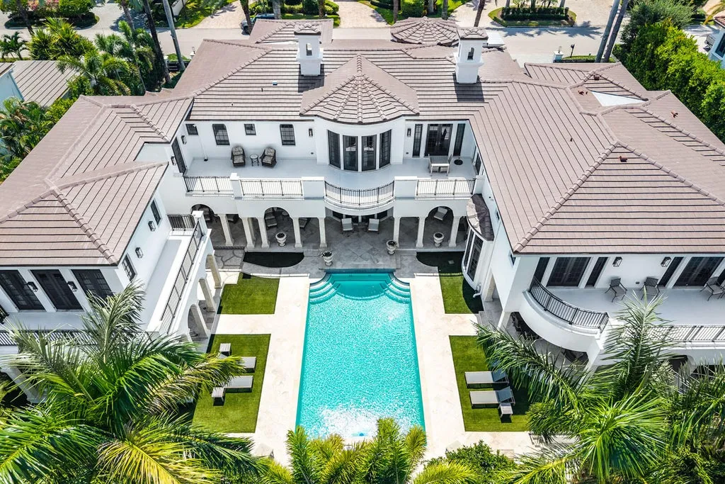 Spanish Mediterranean Boca Raton Estate with 150 Feet of Waterfront Returns to Market for $17,995,000 2 251 W Coconut Palm Road Boca Raton FL77