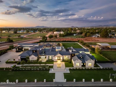 Reimagined Gilbert Estate With Five Pools and Private Tennis and Pickleball Courts Lists for $16,500,000 1 Reimagined Gilbert Estate With Five Pools and Private Tennis and Pickleball Courts Lists for $16,500,000