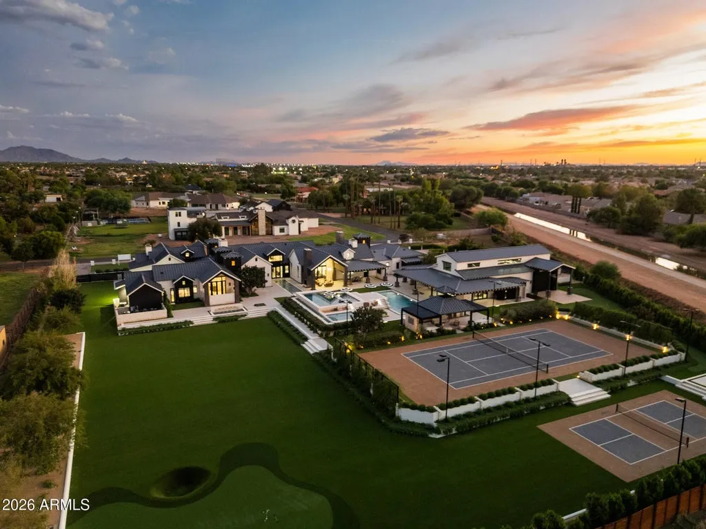 Reimagined Gilbert Estate With Five Pools and Private Tennis and Pickleball Courts Lists for $16,500,000 21 2620 E PALO VERDE Street Gilbert AZ 8529604