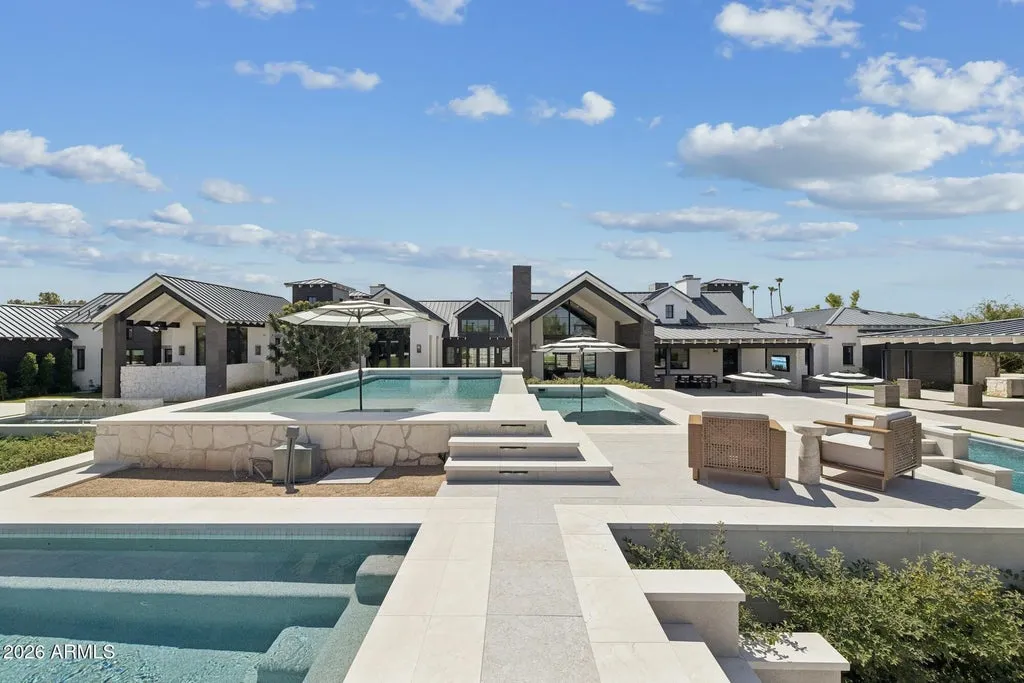 Reimagined Gilbert Estate With Five Pools and Private Tennis and Pickleball Courts Lists for $16,500,000 24 2620 E PALO VERDE Street Gilbert AZ 8529650