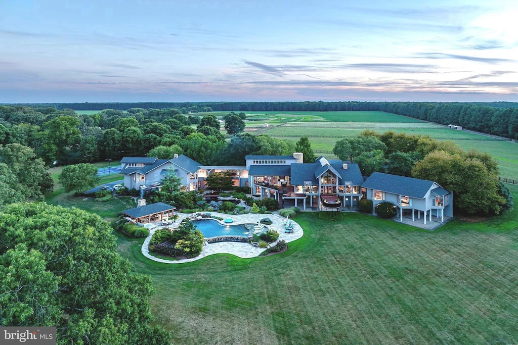 27772 Sharp Rd – Aerial Estate Overview Aerial Estate Overview at Stock Range Farm, 27772 Sharp Rd, Easton, Maryland