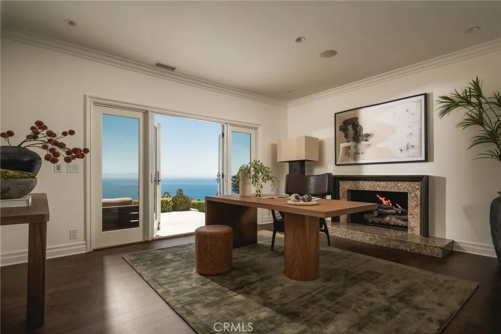 3201 Campanil Dr – Private Office 3201 Campanil Dr, Santa Barbara: a private office enjoys views toward the ocean.