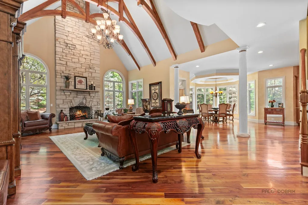 Sprawling Illinois Estate with a Private Beach and Stocked Fishing Pond Asks $2,299,000 4 4508 Farmington Ln Johnsburg IL 6005109