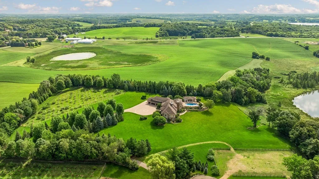 Architect-Designed Minnesota Lake Estate with a 140-Tree Apple Orchard Lists for $4,300,000 28 4675 County Road 11 Loretto MN 55357024