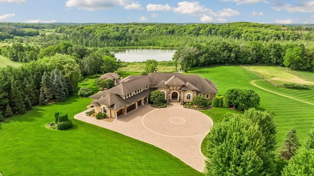 Architect-Designed Minnesota Lake Estate with a 140-Tree Apple Orchard Lists for $4,300,000 30 4675 County Road 11 Loretto MN 55357031