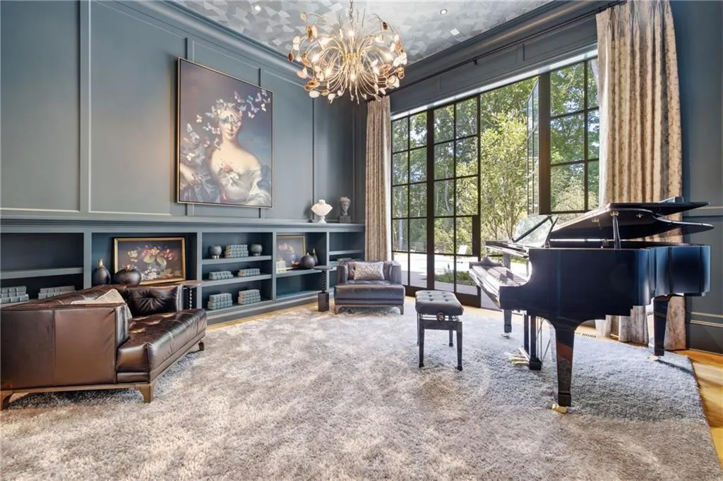 Georgia Estate With a Full Indoor Basketball Court and a Princeton-Inspired Library Lists for $18,900,000 23 5420 Buice Rd Johns Creek GA 30022037