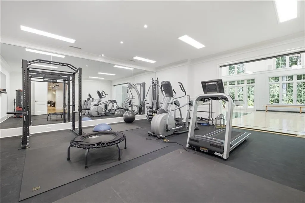 Georgia Estate With a Full Indoor Basketball Court and a Princeton-Inspired Library Lists for $18,900,000 26 5420 Buice Rd Johns Creek GA 30022095
