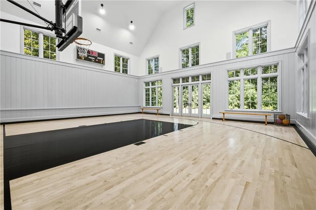 Georgia Estate With a Full Indoor Basketball Court and a Princeton-Inspired Library Lists for $18,900,000 24 5420 Buice Rd Johns Creek GA 30022096