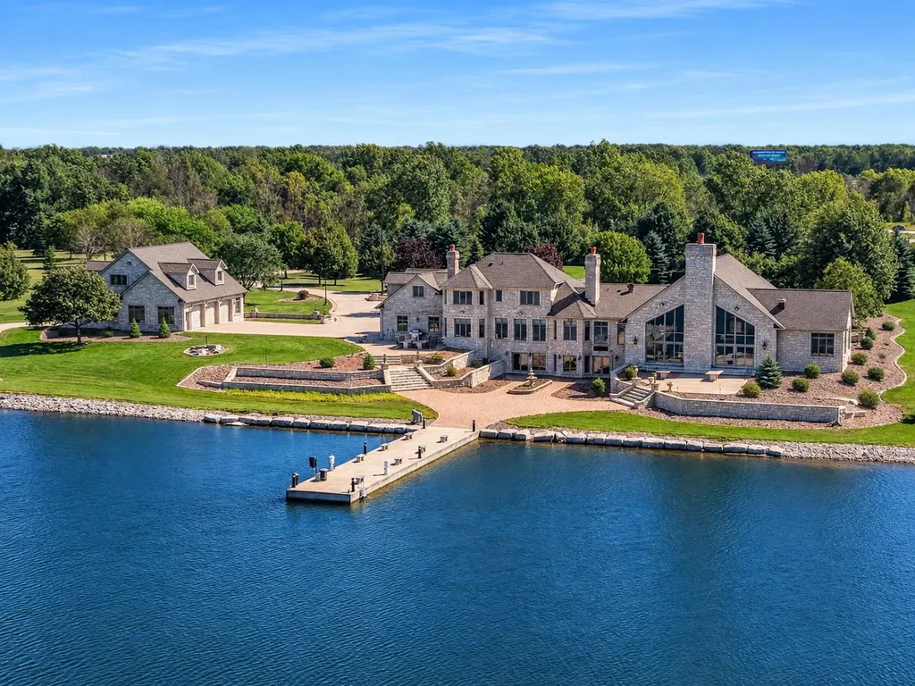 Lakefront Green Bay Estate with an Indoor Pool and Wood-Fired Pizza Oven Lists for $2,600,000 1 5696 School Dr Green Bay WI 5431301