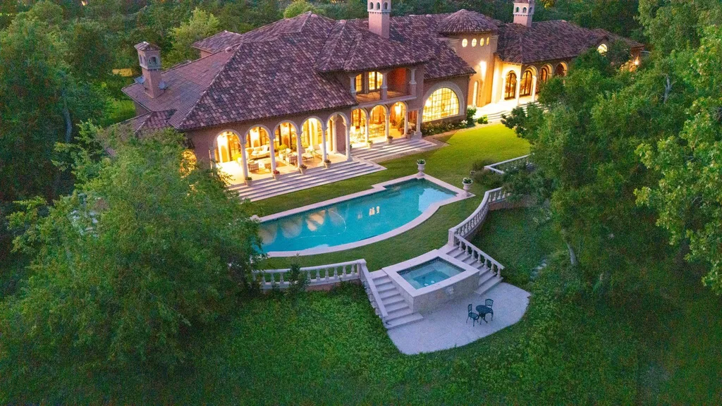 Secluded Plano Estate With a 20-Car Garage and Private One-Acre Pond Lists for $21,500,000 20 5817 Red Wolf Ln Plano TX 7509317