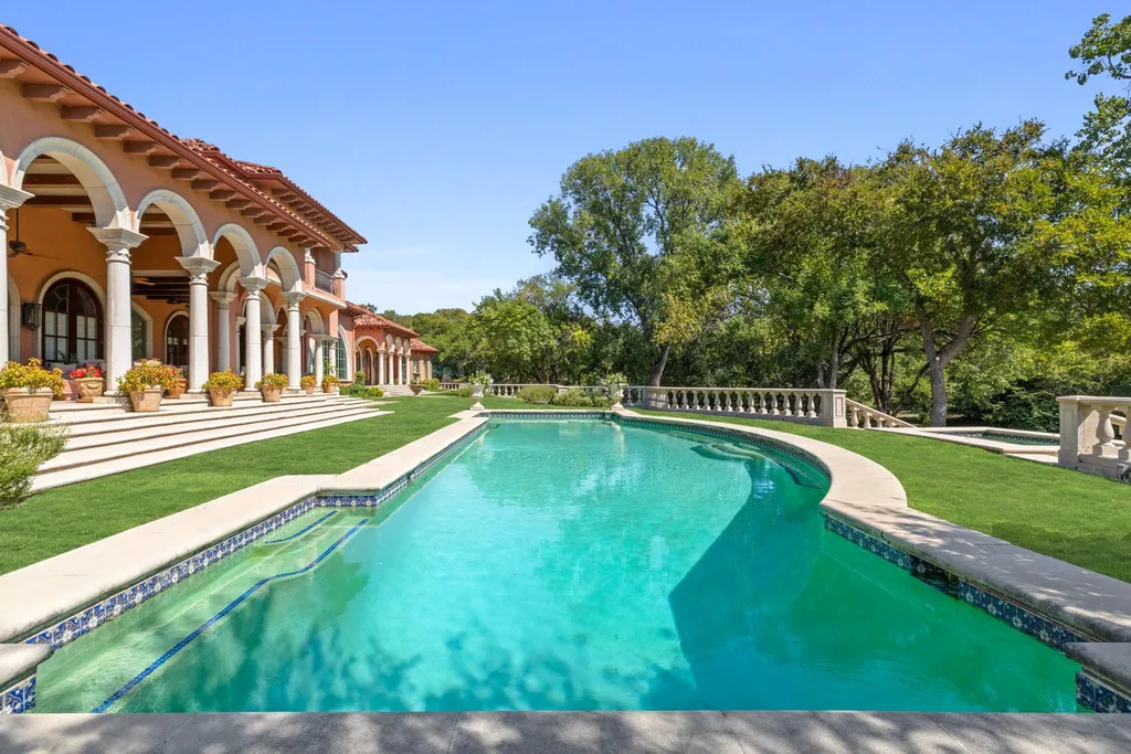 Secluded Plano Estate With a 20-Car Garage and Private One-Acre Pond Lists for $21,500,000 11 5817 Red Wolf Ln Plano TX 7509331